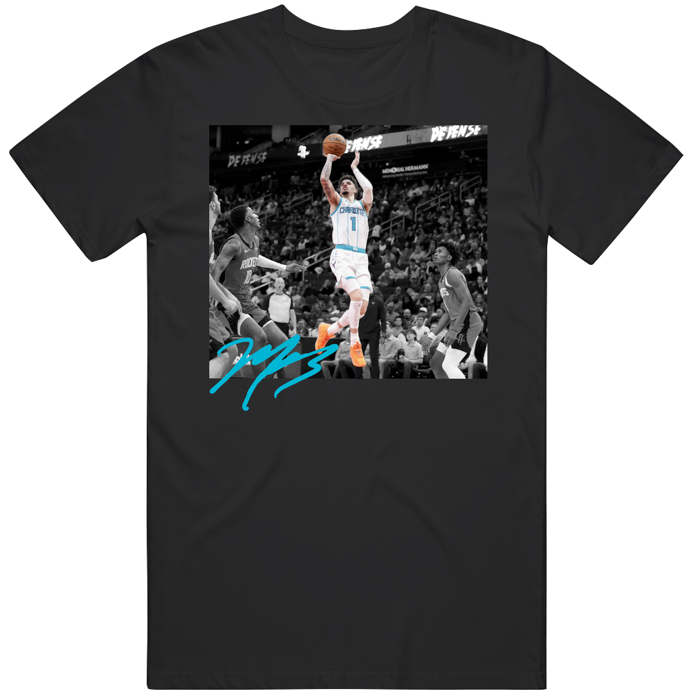 Lamelo Ball 3 Point Shot Charlotte Basketball Fan Gift T Shirt