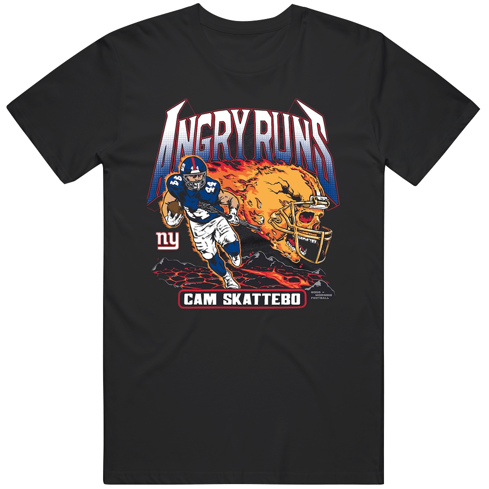 Cam Skattebo Angry Runs New York Football Fan Gift T Shirt