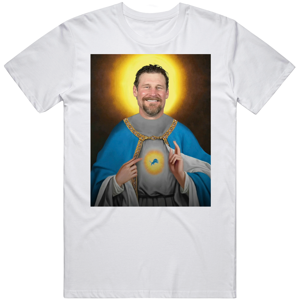 Dan Cambell Jesus Funny Detroit Football Fan T Shirt