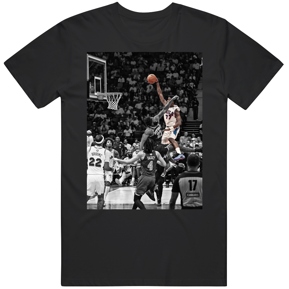 Vj Edgecombe Dunk Philadelphia Basketball Fan T Shirt