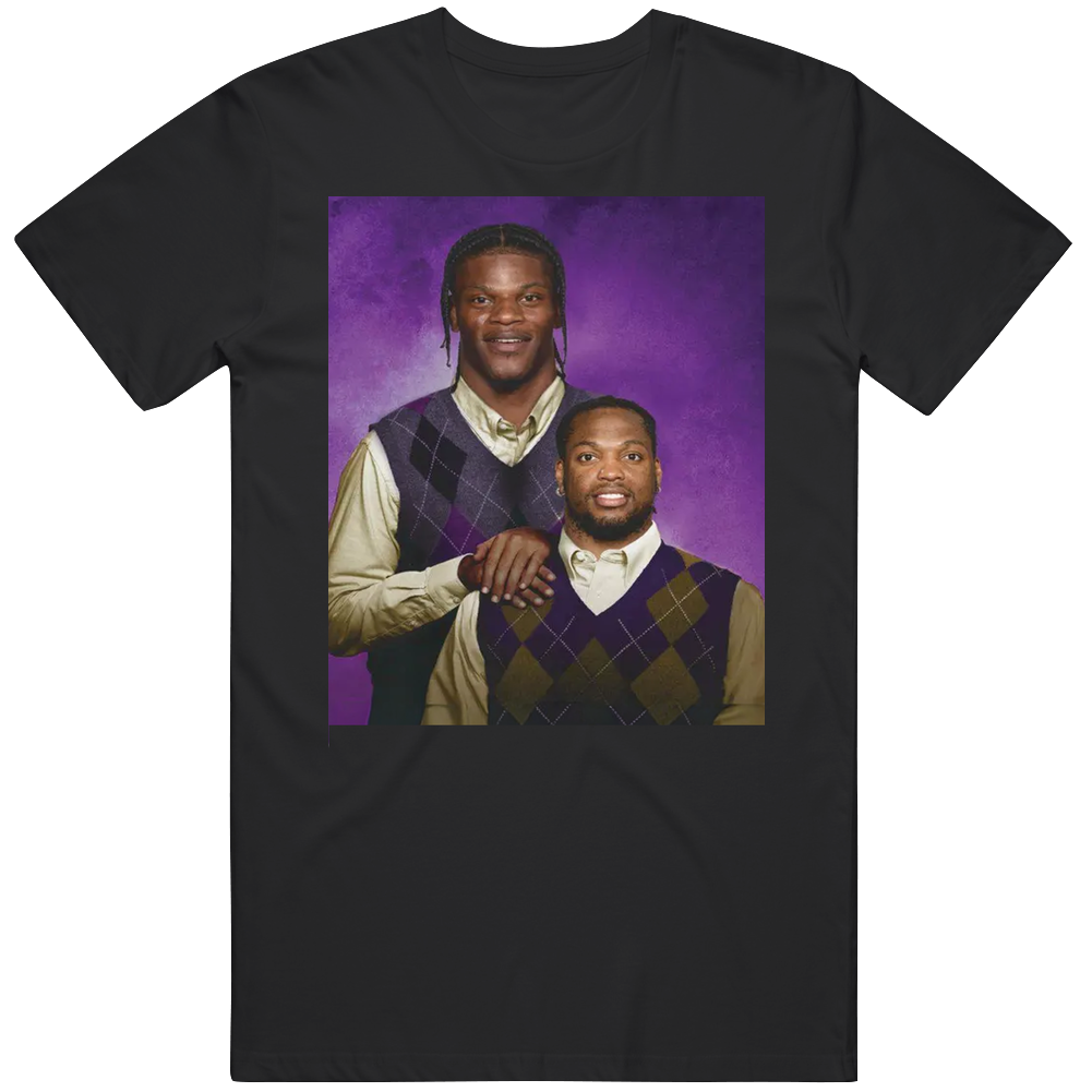Lamar And Derrick Henry Step Brothers Baltimore Football Fan T Shirt