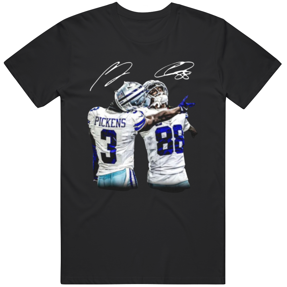 George Pickens Ceedee Lamb Touchdown Celebration Dallas Football Fan T Shirt