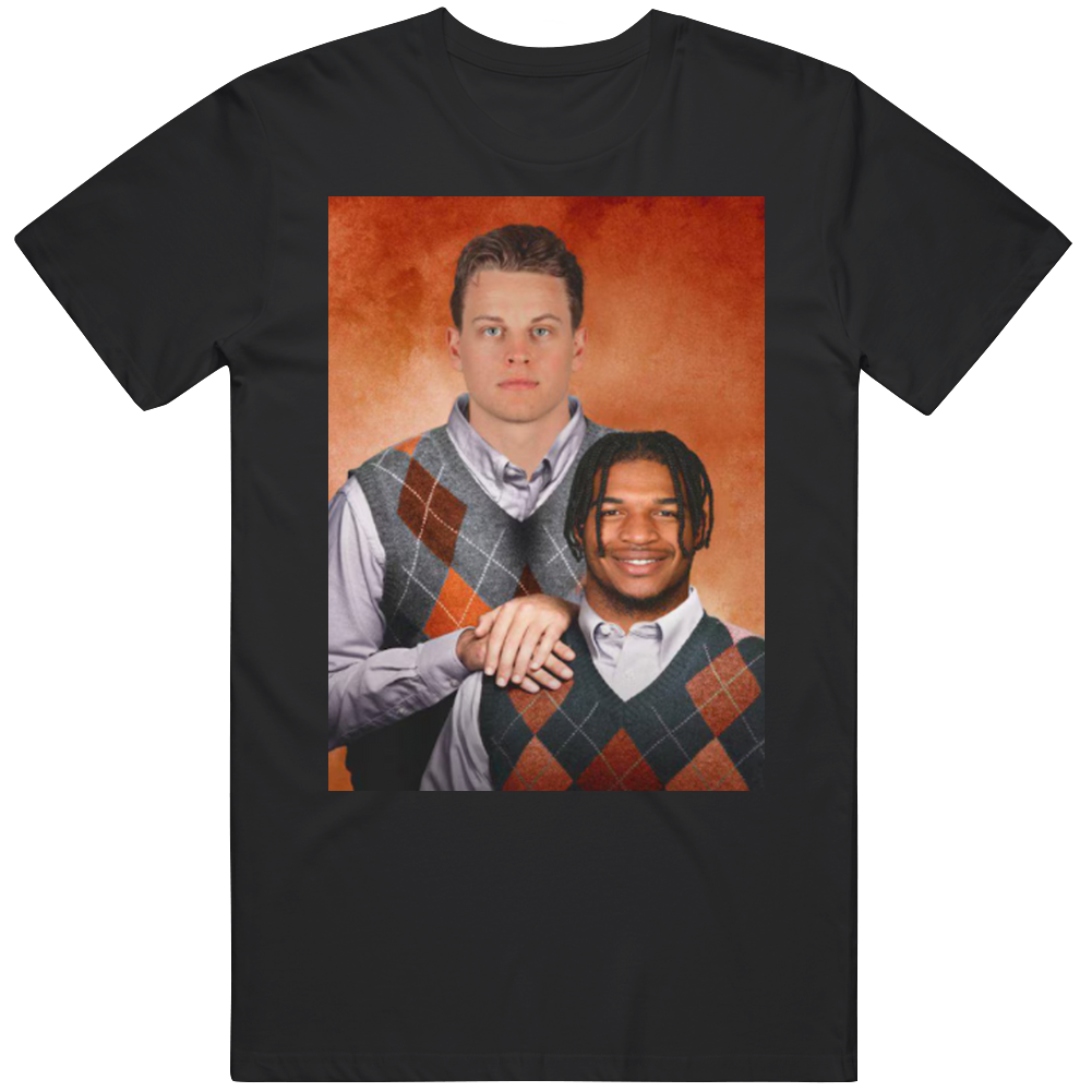 Joe Burrow And Jamarr Chase Step Brothers Funny Cincinnati Football Fan T Shirt
