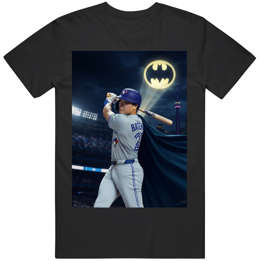 Brett Bateman Batman Funny Toronto Baseball Fan T Shirt