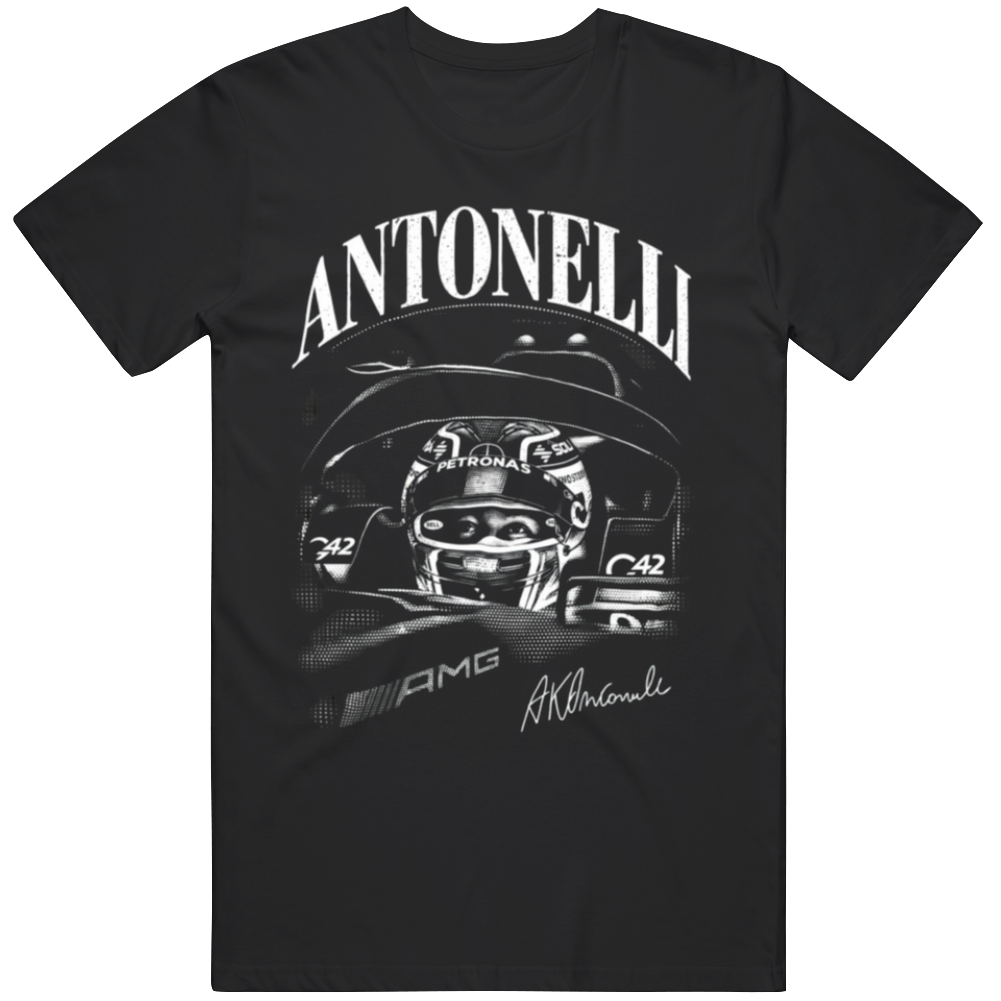 Kimi Antonelli Mercedes Driver F1 Fan T Shirt